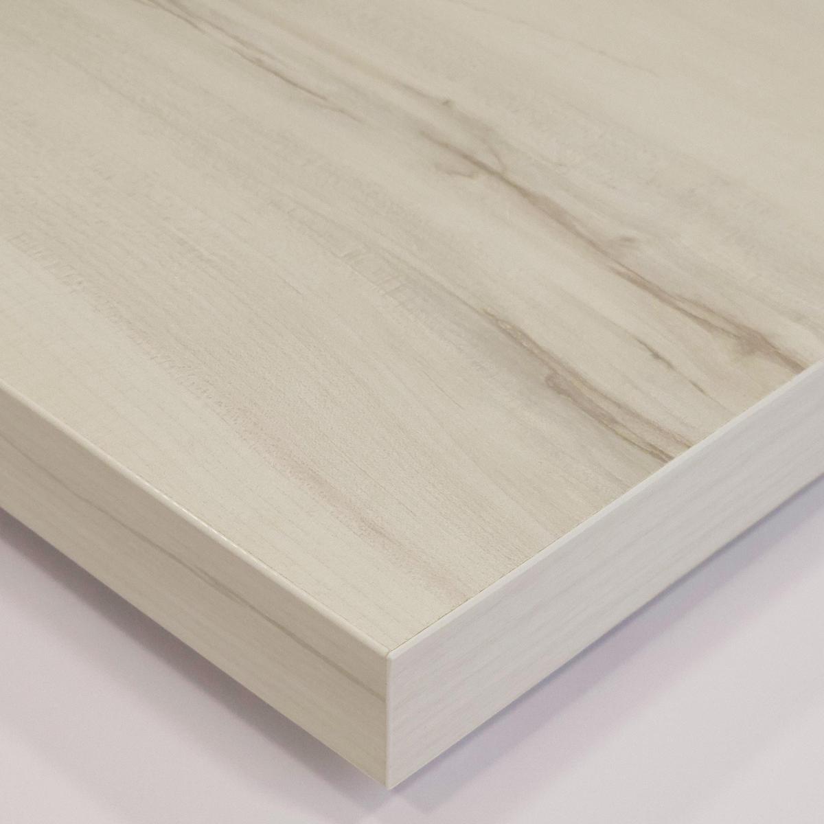 SCHREIBTISCH Ausziehbar, Weiß gemasert, 99/35/90cm - Weiß, Holzwerkstoff (35/99/90cm) - Skraut Home