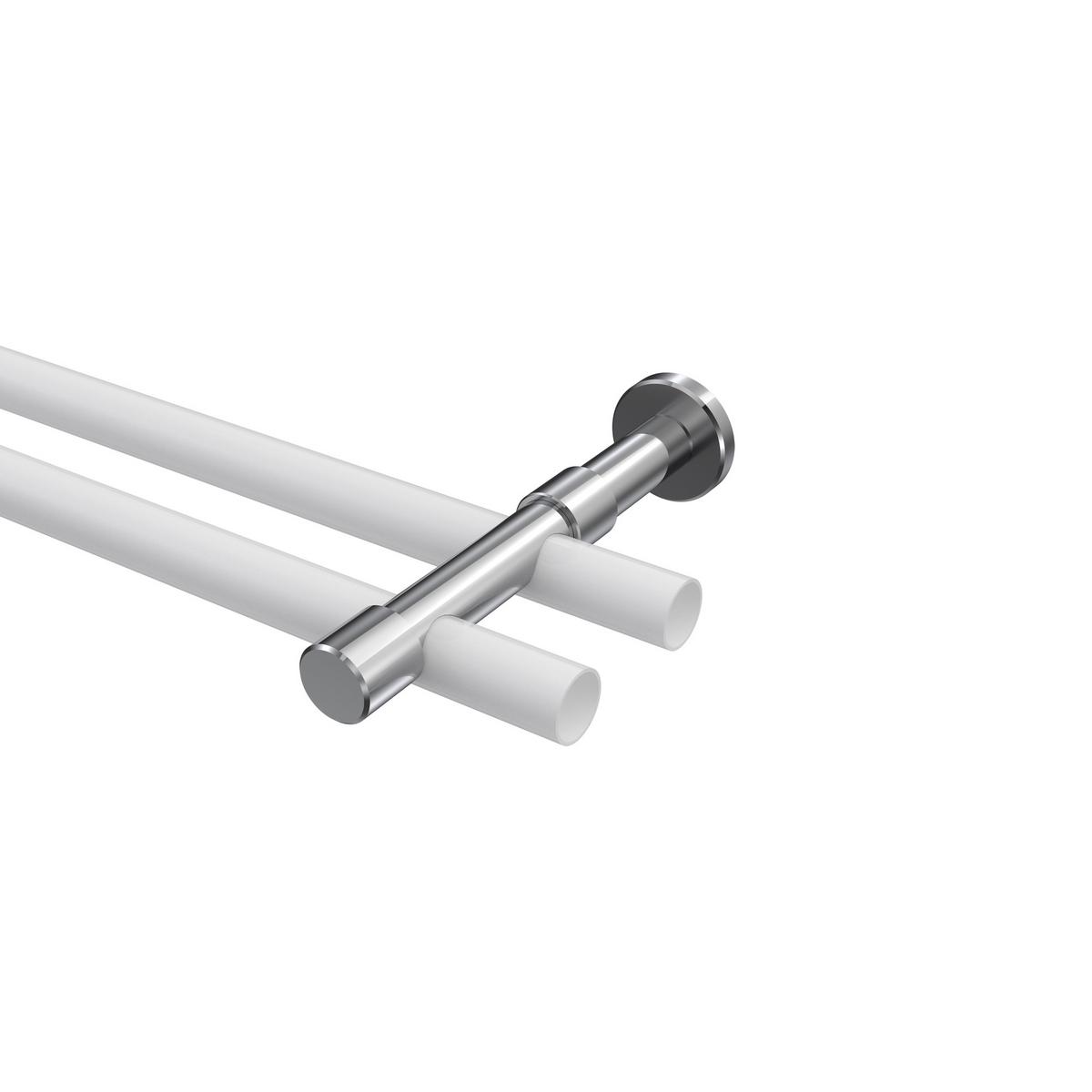 TRÄGER FÜR GARDINENSTANGEN 20 mm Ø, Prestige 2-läufig, Chrom - Chromfarben, Metall (16.2/4/4cm) - INTERDECO
