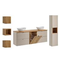 BADMÖBEL 160.4cm Manoa 2er-Set Kaschmir - Kaschmir, Holzwerkstoff (160.4/59/40cm) - Petits-meubles