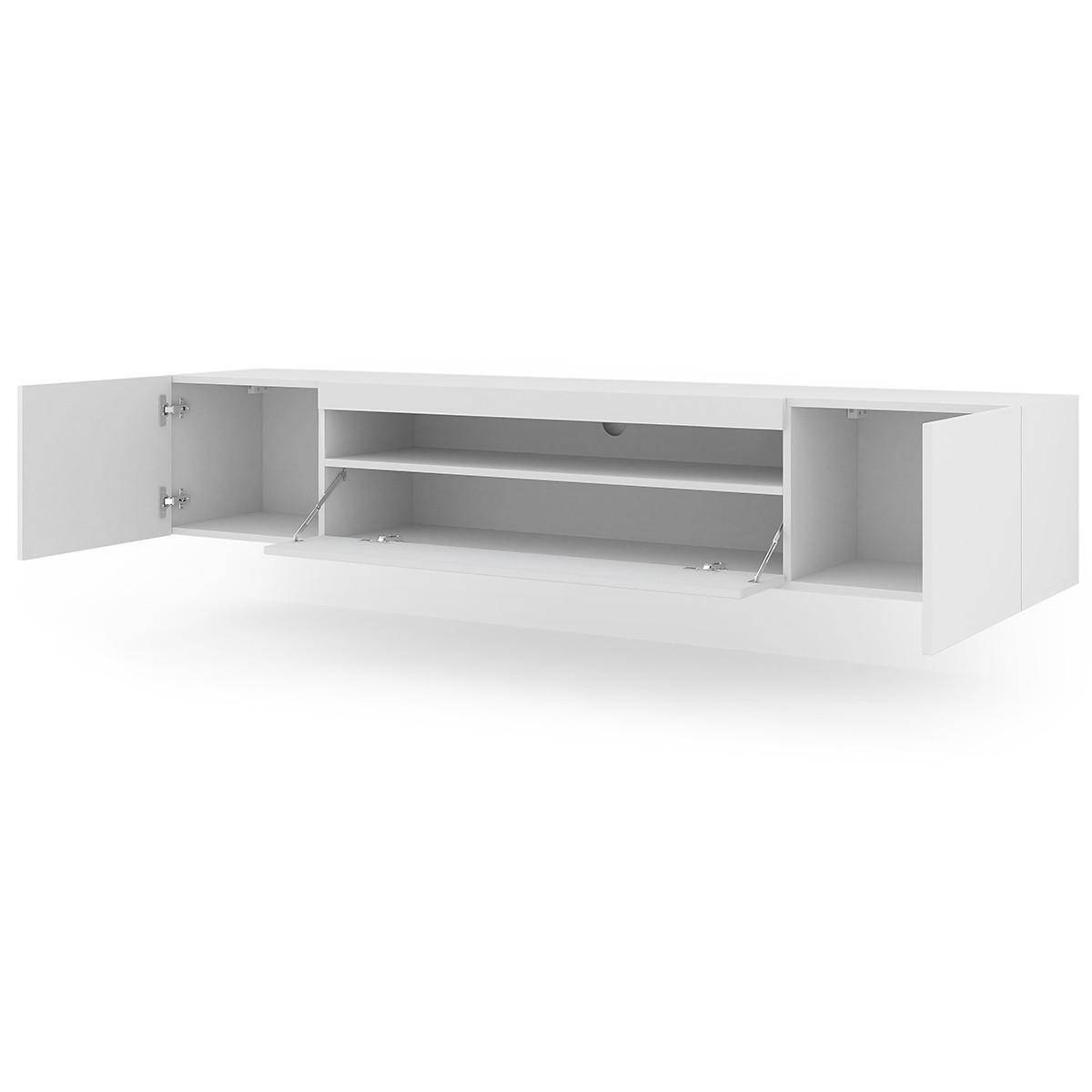 TV-MÖBEL Aurus Weiß - Weiß, Holzwerkstoff (200/36/37cm) - Petits-meubles