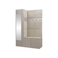 GARDEROBEN-SET Orion X - Kaschmir/Beige, Holzwerkstoff/Kunststoff (124/186/46cm) - MIRJAN24