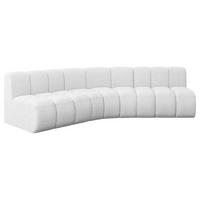 ECKSOFA modulares Sofa Montra-L1 - 290x174x70 cm Weiß - Weiß, Holzwerkstoff/Textil (290/174cm) - ALTDECOR