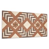 WANDPANEEL 6x 60x30 cm selbstklebend Selva - Kastanienfarben, Kunststoff (30/1.6/60cm) - Wallfluent