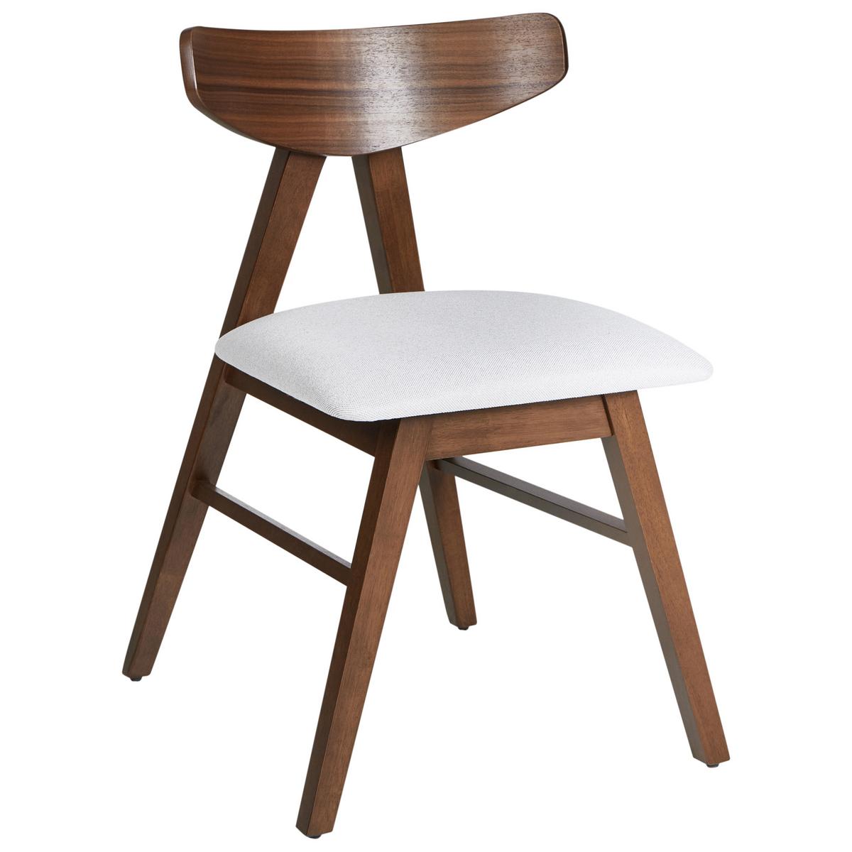 ESSZIMMERSTUHL 2er-Set Dunkelbraun Lacota - Dunkelbraun/Grau, Holz (50/77/58cm) - Beliani