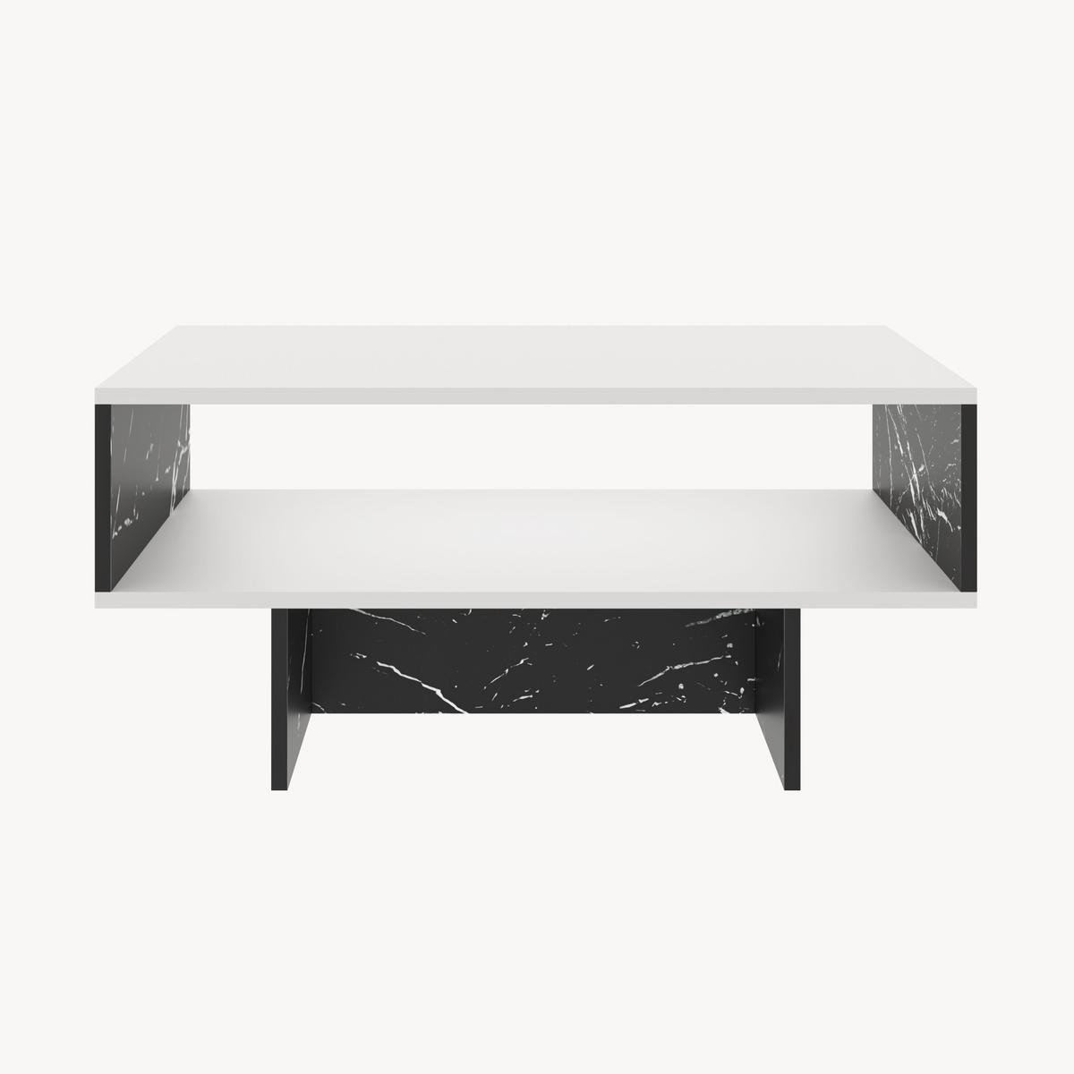 COUCHTISCH Mjölby 80/45/37 - Schwarz, Holzwerkstoff (45/80/37cm) - [en.casa]