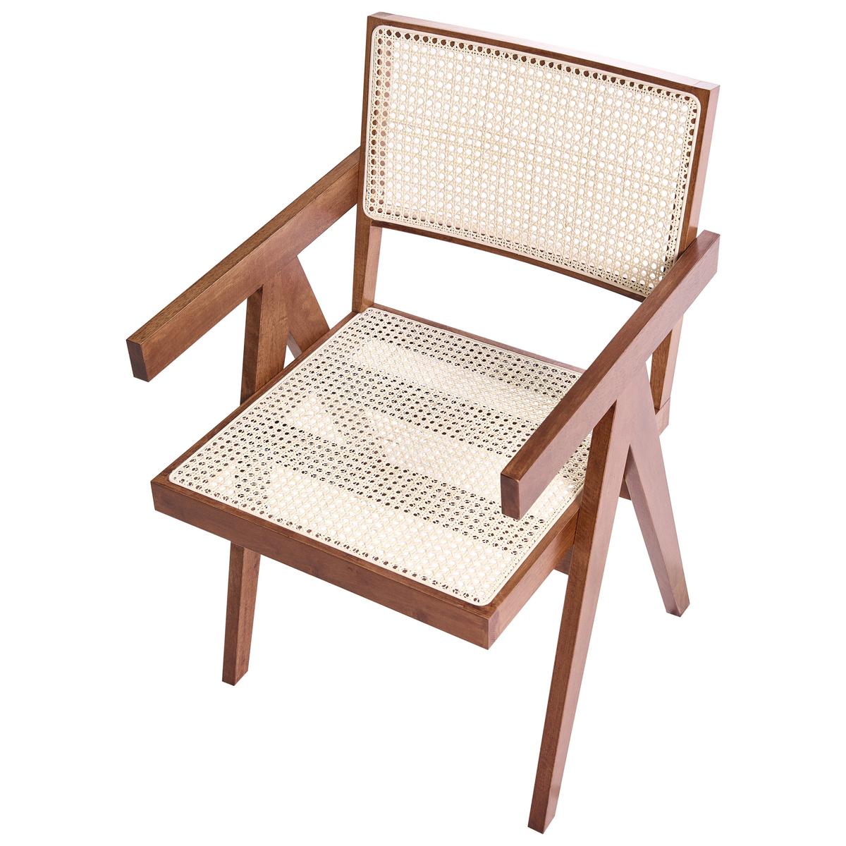 ESSZIMMERSTUHL Holz Braun Westbrook - Braun, Holz (55/85/58cm) - Beliani