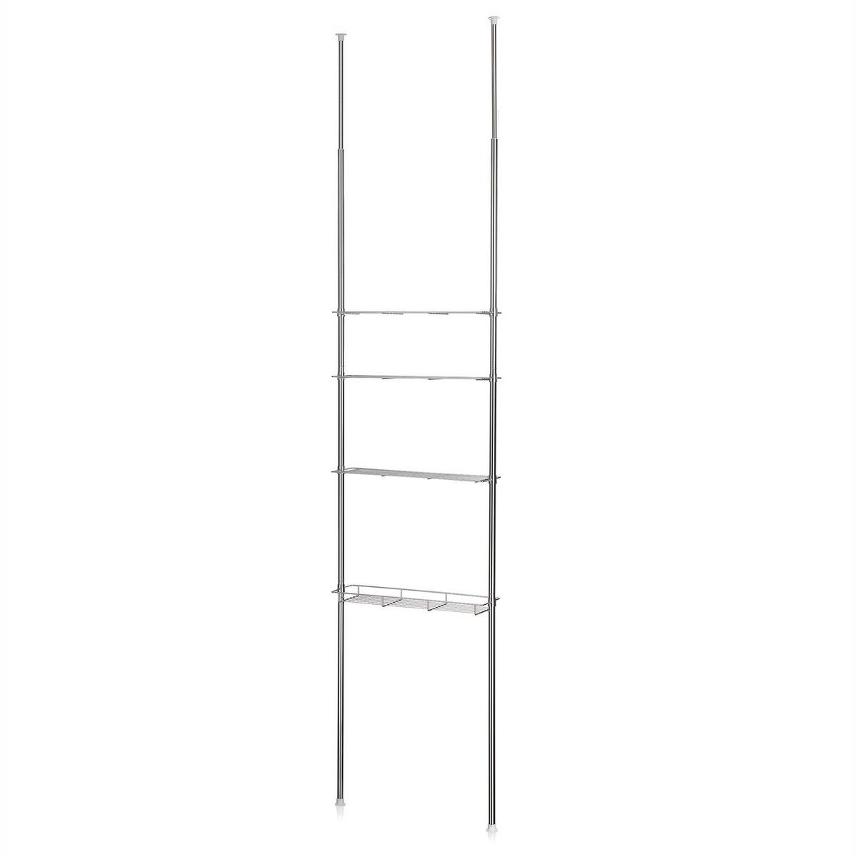 DUSCHREGAL DUNJA chrom - Chromfarben, Metall (59/280/16cm) - CARO-Möbel