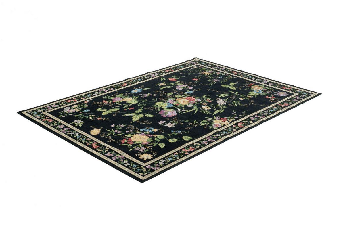 FLACHWEBTEPPICH Flomi 160x230 cm - Schwarz, Textil (160/230cm) - THEKO