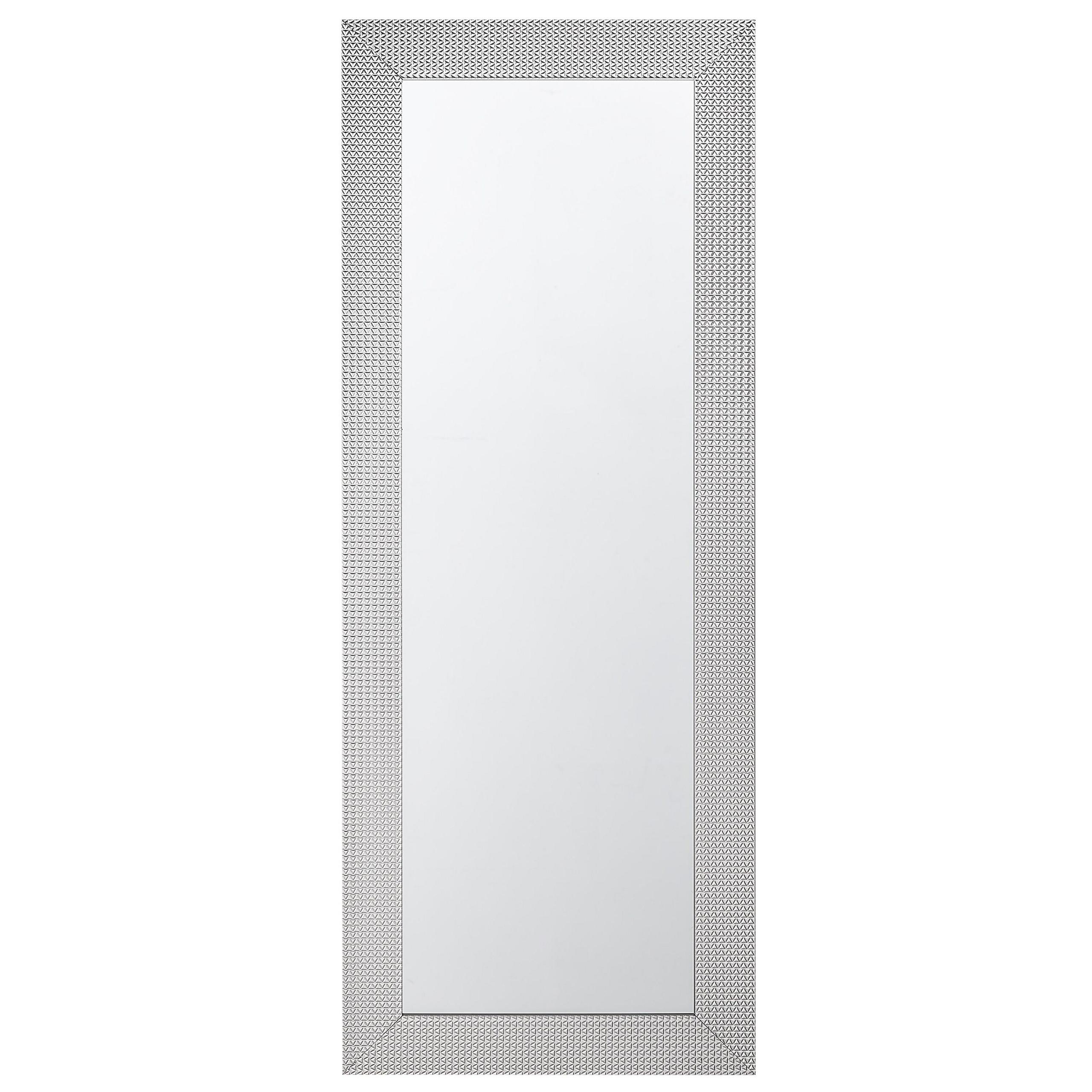 WANDSPIEGEL silber rechteckig 50/130 cm Derval - Silberfarben, Kunststoff (50/130/3cm) - Beliani