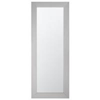 WANDSPIEGEL silber rechteckig 50/130 cm Derval - Silberfarben, Kunststoff (50/130/3cm) - Beliani