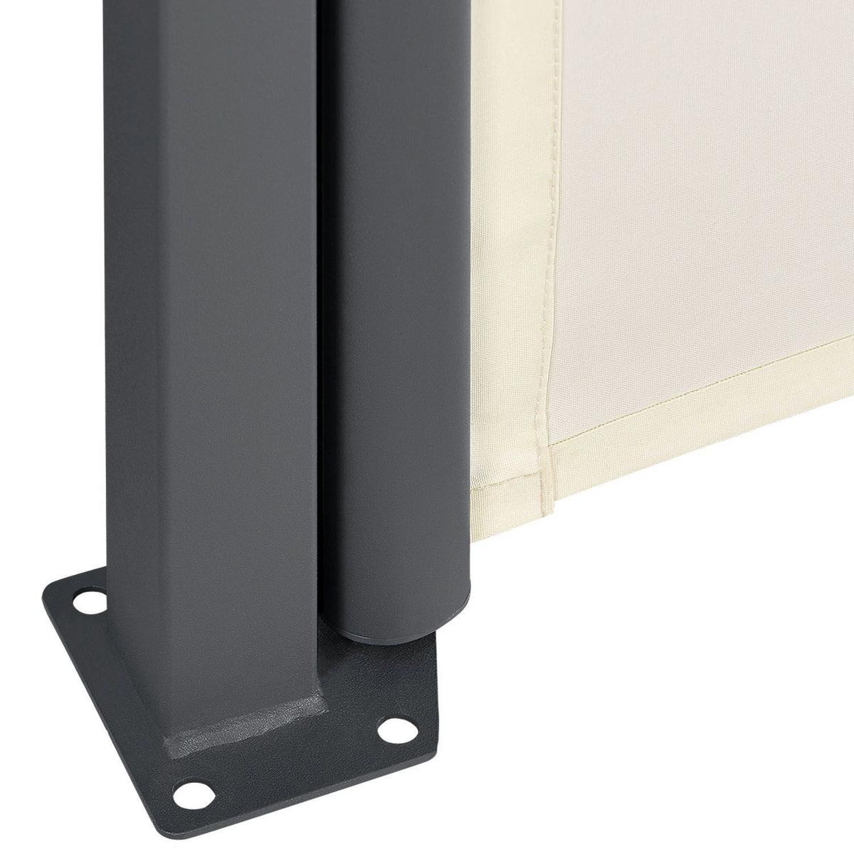 SEITENMARKISE Dubai beige 300x160 cm - Beige, Kunststoff (300/160/300cm) - Juskys