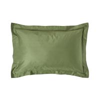 BIO-KISSENBEZUG Satin mit Stehsaum, Fadendichte 400 - Grün, Textil (48/74cm) - Homescapes
