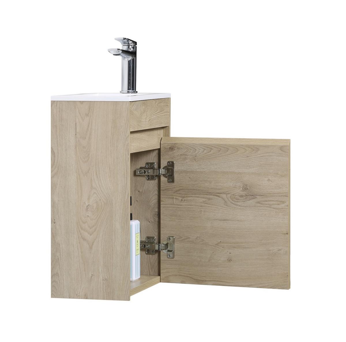 GÄSTE-WC-MÖBELSET Sinta 2 Teile Kastanien Eiche - 40 x 22 x 54 cm - Eichefarben, Holz (40/54/22cm) - Badplaats