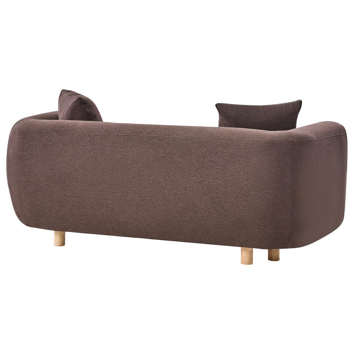 2-SITZER-SOFA Stoff Dunkelbraun Lillerod - Dunkelbraun, Textil (176/67/86cm) - Beliani