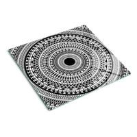 GLASPLATTE 60x52 cm Ornamentale Dekoration - Schwarz, Glas (60/0.4/52cm) - TULUP