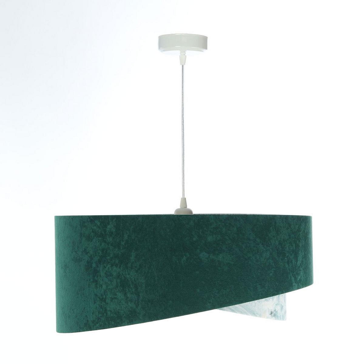 HÄNGELEUCHTE Grün 50/23 cm - Weiß, Kunststoff (50/1.3/23cm) - ONZENO