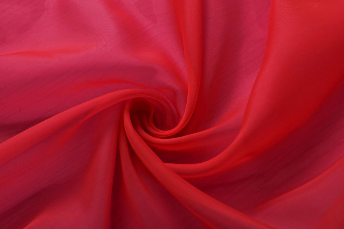 SCHLAUFENGARDINEN Voile 2er Set 245x140 cm Rot - Rot, Textil (140/245cm) - Gardinenbox.eu