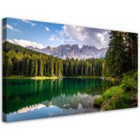 LEINWANDBILD Landschaften 120x60cm - Grün, Textil (120/60cm) - Feeby