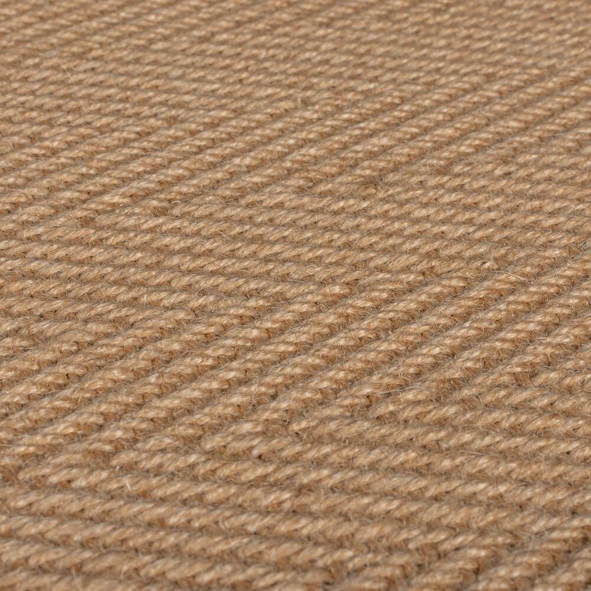 JUTETEPPICH TRENT, geometrisch, Grau, 120 x 170 cm - Naturfarben/Grau, Textil (120/170cm) - KADIMA DESIGN
