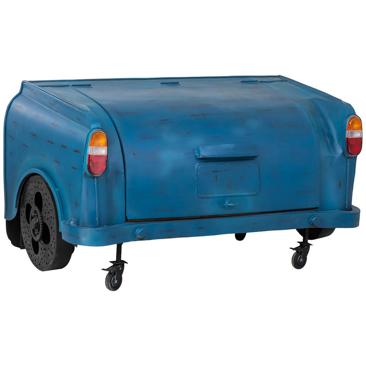 WEINREGAL, blau, 174x84x92cm - Blau, Holz (17/86.5/84cm) - Wanderlust