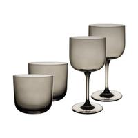 WEIN- UND WASSERGLÄSER Like Glass Smoke 4-tlg. - Grau, Glas - like.Villeroy & Boch