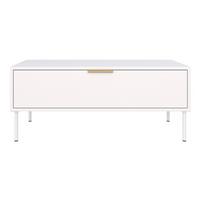 COUCHTISCH VENA weiß 100/50 cm - Weiß, Holzwerkstoff/Metall (50/100/44cm) - Selsey