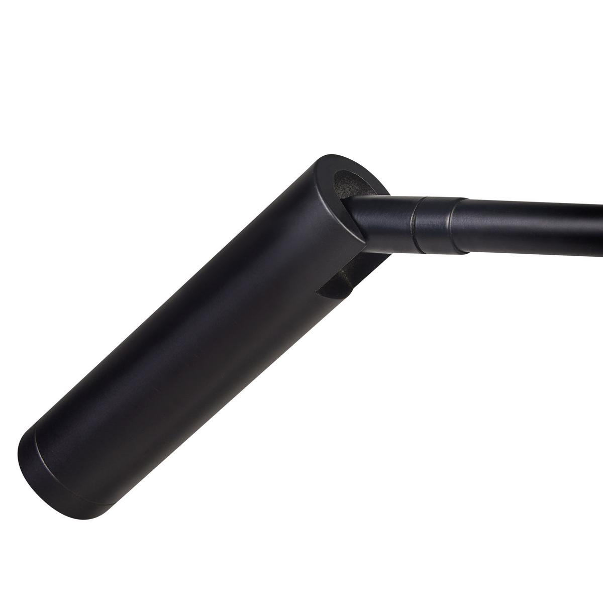 LED SCHREIBTISCHLAMPE Schwarz Lawson - Schwarz, Metall (10/27/55cm) - Beliani
