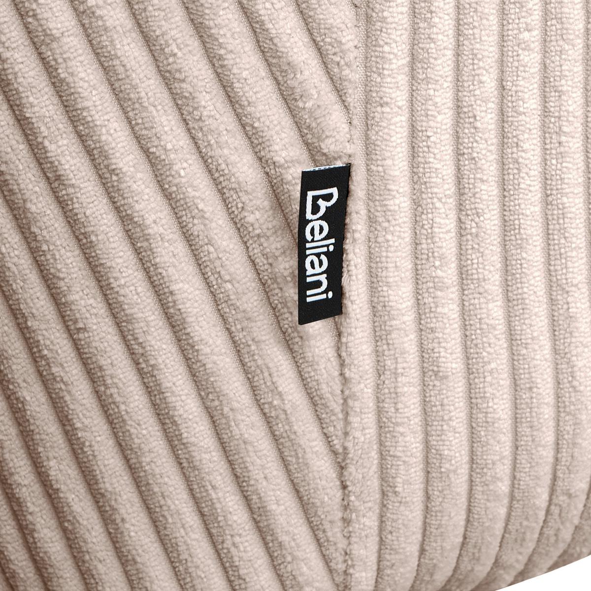 ESSZIMMERSTUHL 2er Set Cord Beige Mori - Beige, Textil/Metall (56/83/64cm) - Beliani