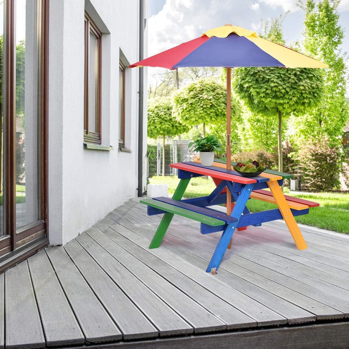 GARTENMÖBEL Set Farbe - Multicolor, Holz - COSTWAY