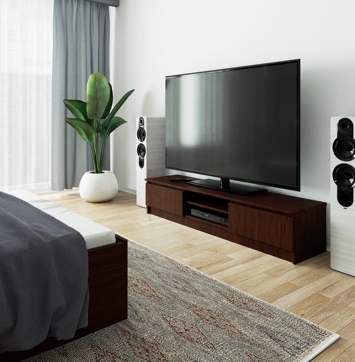 LOWBOARD Dunkelbraun 33/160/40 - Dunkelbraun, Holzwerkstoff (160/33/40cm) - RAUMHIRSCH FURNITURE