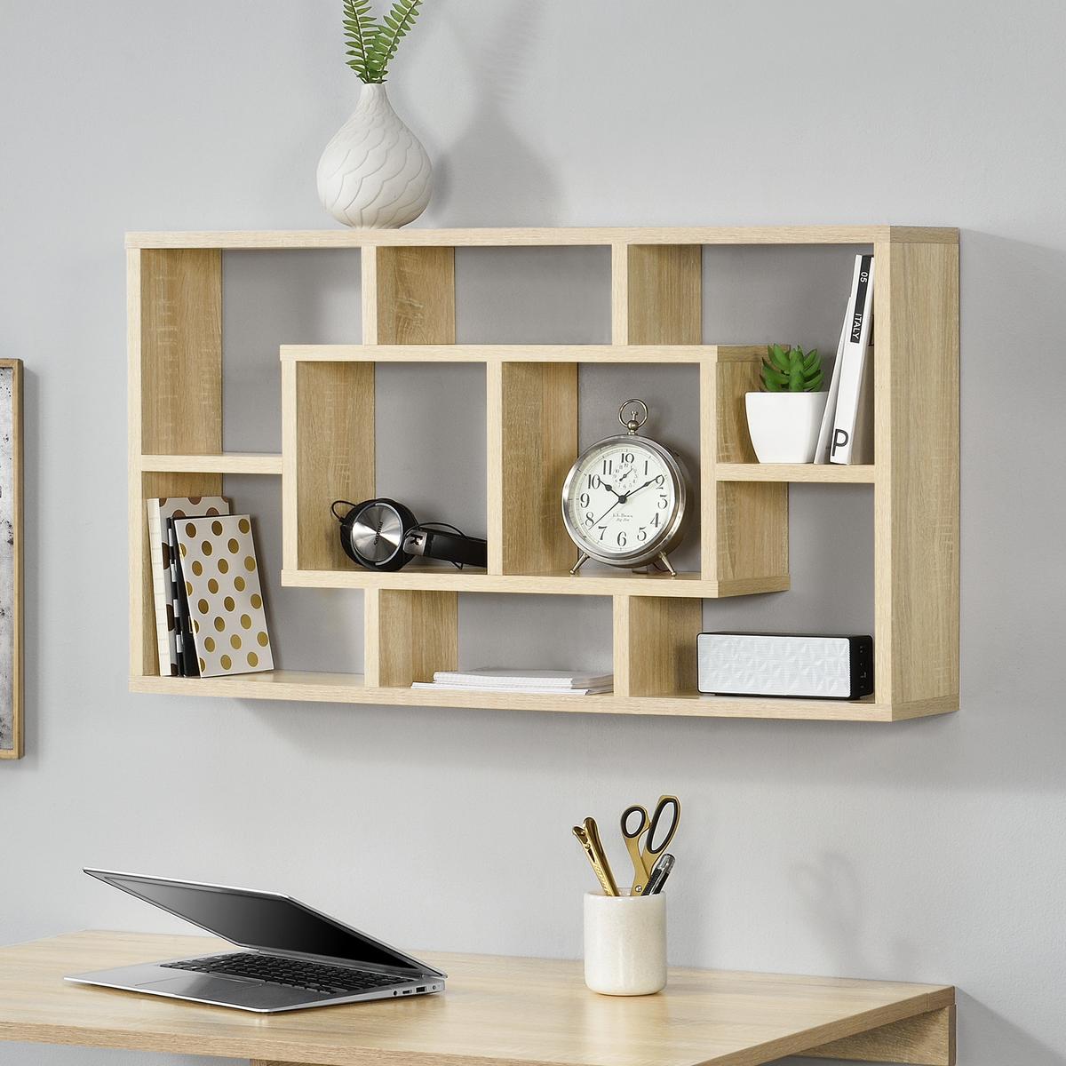WANDREGAL Saputit - Sonoma Eiche, Holzwerkstoff (85/16/47.5cm) - [en.casa]