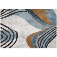 FOTOTAPETE Art Deco Abstrakt Grau 200x140 cm - Multicolor, Papier (200/140cm) - Wallarena