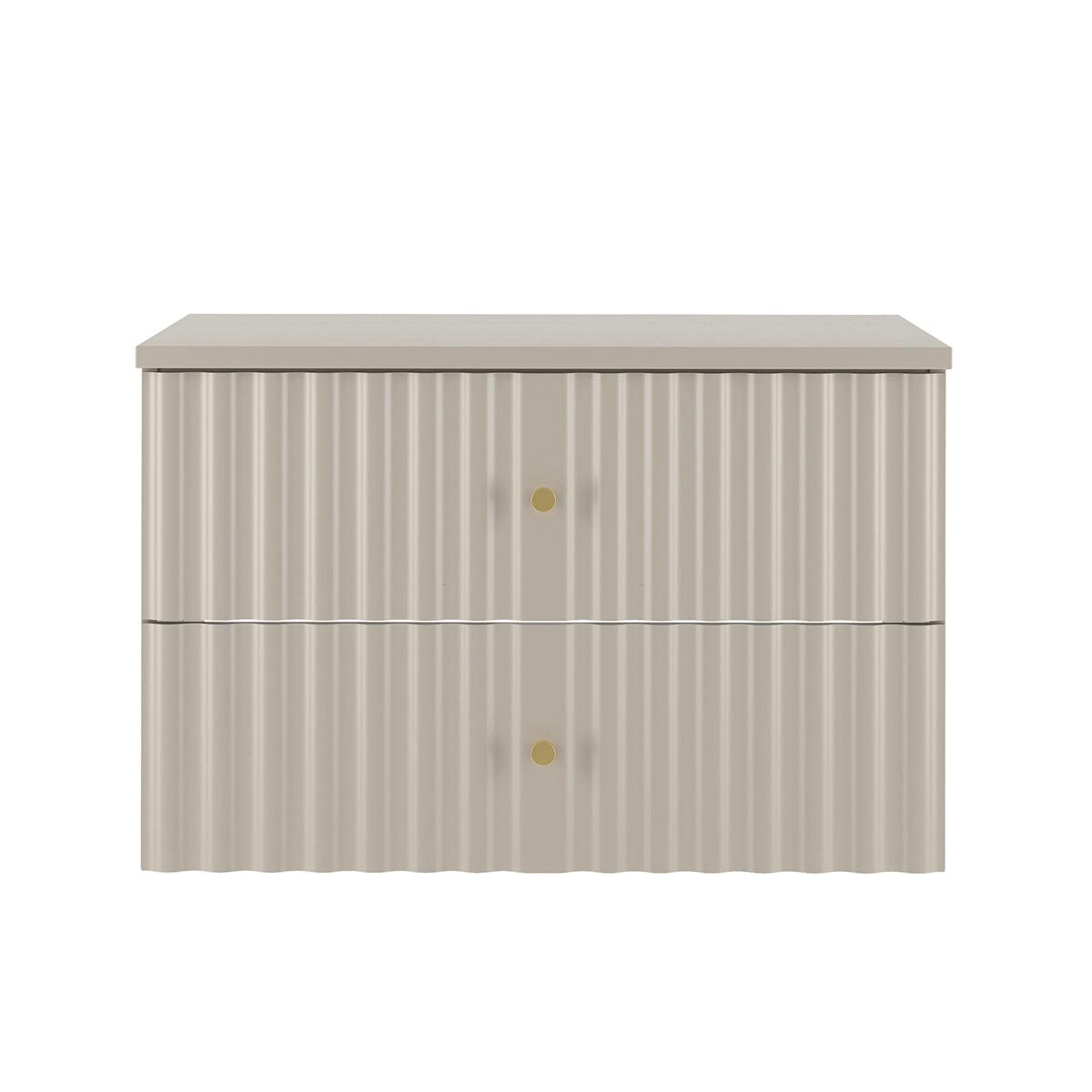 WASCHTISCHUNTERSCHRANK 80.6cm Izae Kaschmir - Beige, Holzwerkstoff (80.6/52.2/46.5cm) - Petits-meubles