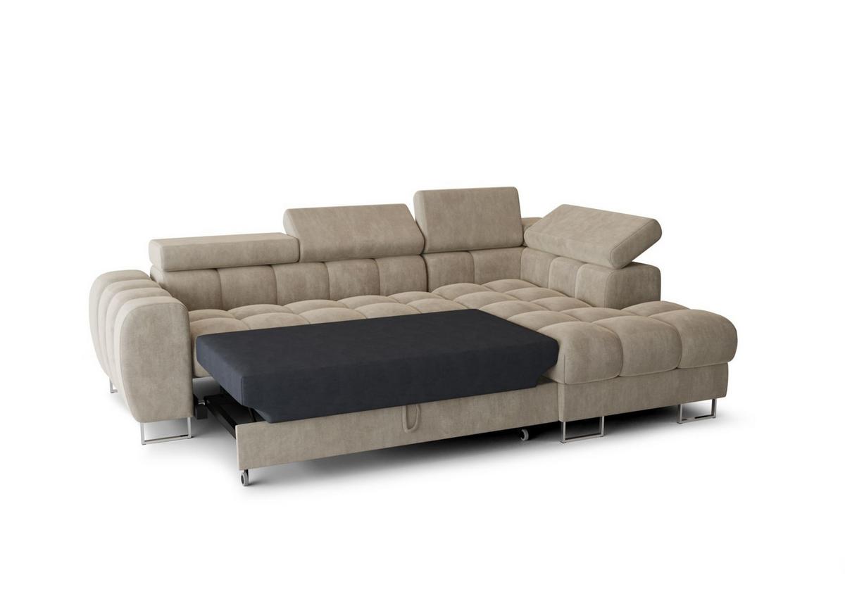 ECKSOFA Bastien Mit Schlaffunktion - Rot, Holzwerkstoff/Textil (260/170cm) - Fun Möbel
