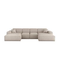WOHNLANDSCHAFT Celes Premium Xs Artico - Creme, Holzwerkstoff/Textil (342/73/165cm) - Fun Möbel