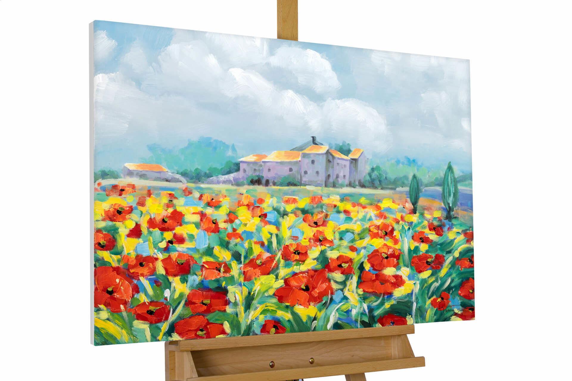 ACRYLBILD HANDGEMALT 93/63 cm - Multicolor, Holz/Textil (93/63cm) - KUNSTLOFT