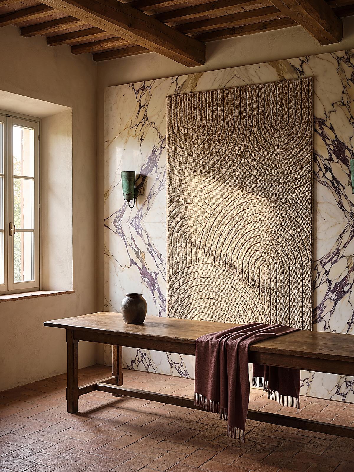 FLACHWEBTEPPICH Geometrisch TOCE Polypropylen Natur 160 x 220 cm - Beige, Textil (160/220cm) - KADIMA DESIGN