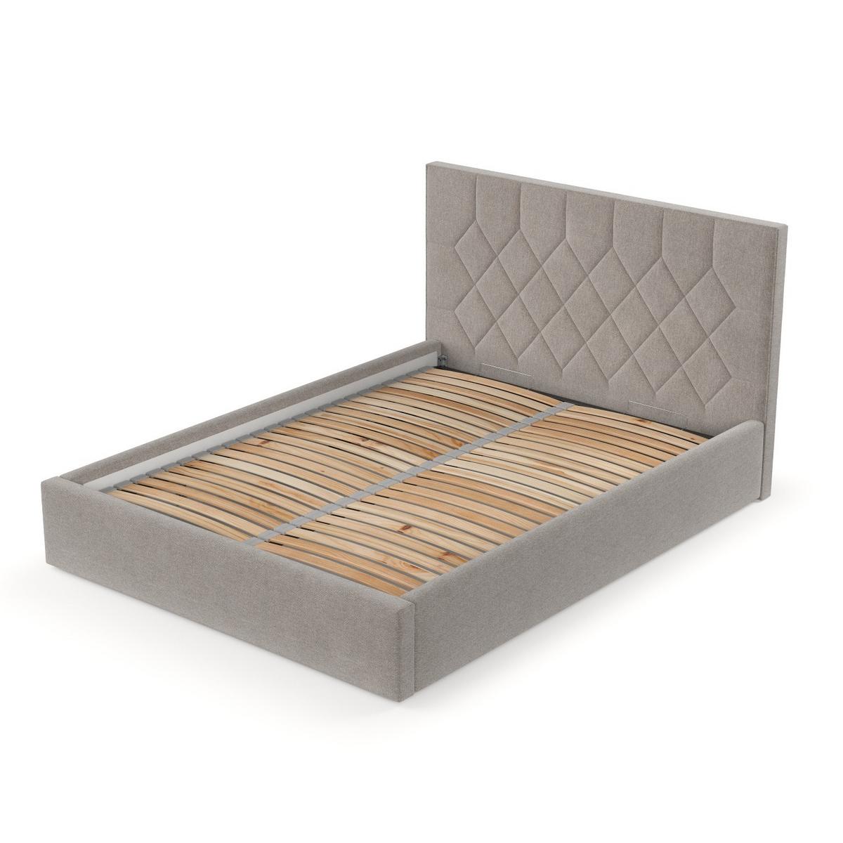 POLSTERBETT Brisa 160/200 cm Beige im Asti Stoff - Beige/Schwarz, Holz/Holzwerkstoff (160/200cm) - AltaBeds