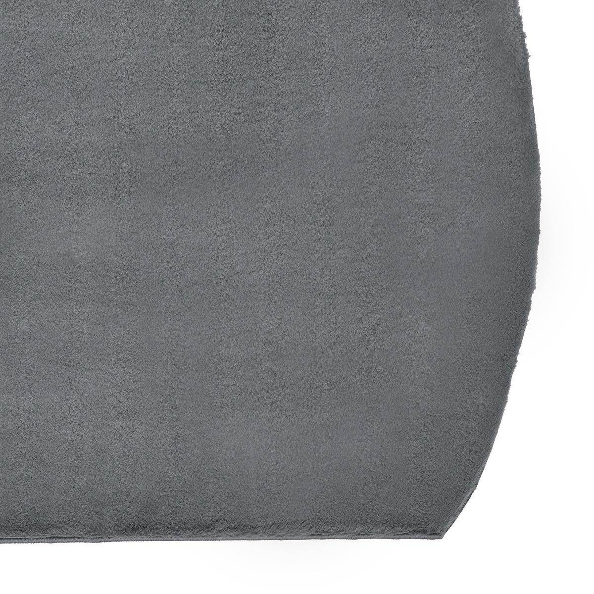 TEPPICH Dunkelgrau 80/300 cm Tangra - Dunkelgrau/Grau, Kunststoff (80/300cm) - Beliani