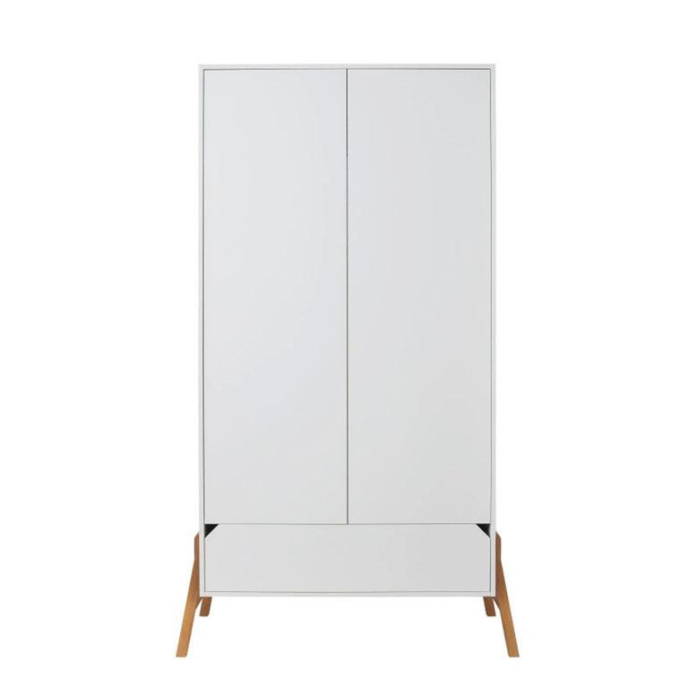 SCHRANK 2 Türen Weiß - Weiß, Holzwerkstoff (117/199/50cm) - Petits-meubles