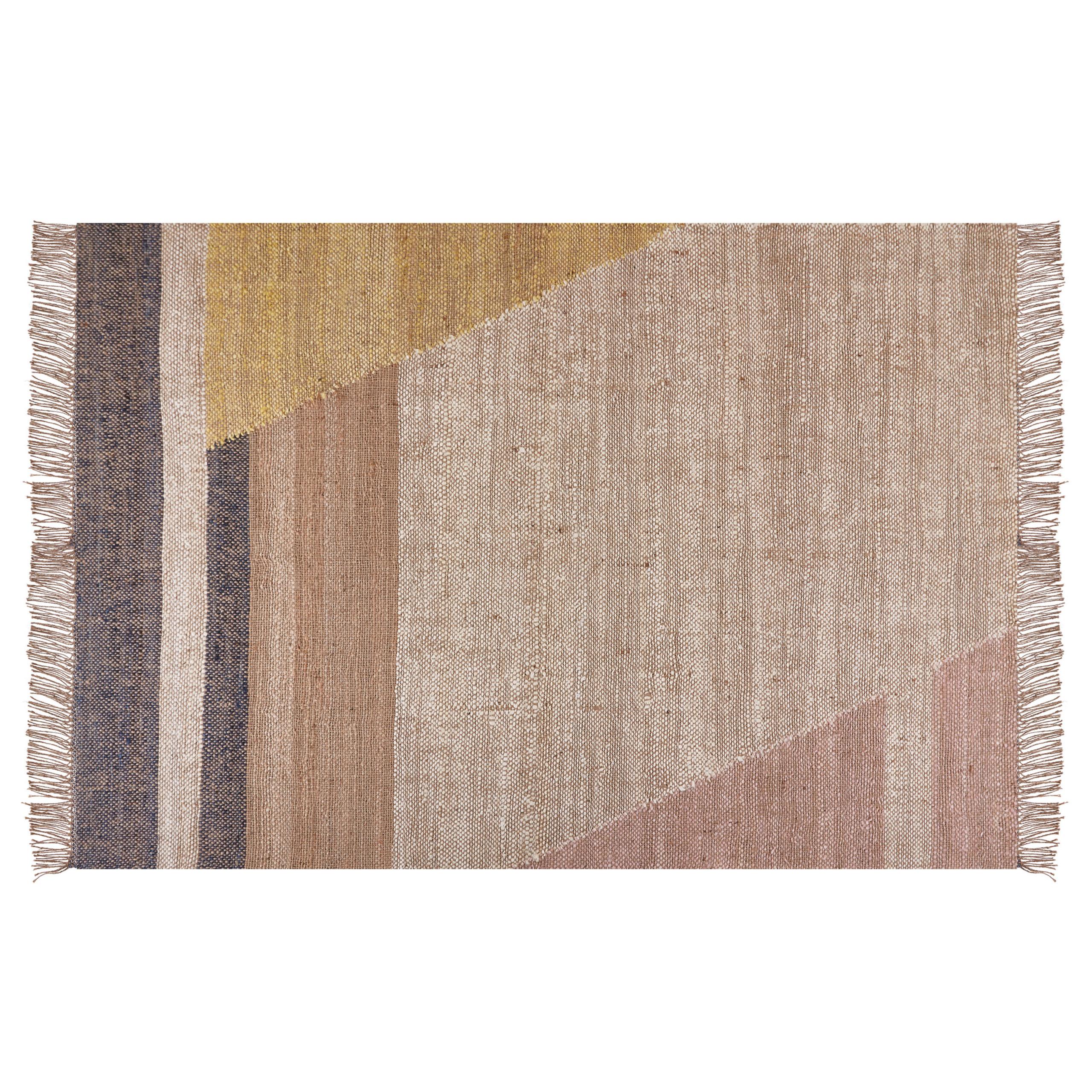 KURZFLOR-TEPPICH Samlar 200/140 cm - Braun, Naturmaterialien (140/200cm) - Beliani