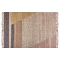 KURZFLOR-TEPPICH Samlar 200/140 cm - Braun, Naturmaterialien (140/200cm) - Beliani