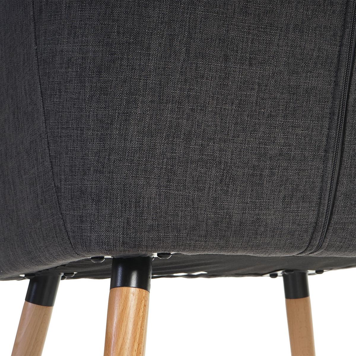 ESSZIMMERSTUHL Grau, Schwarz - Schwarz/Grau, Textil (58/88/64cm) - MCW