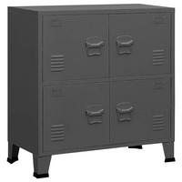 KOMMODE Kelley 75/40/80 cm - Anthrazit, Metall (75/80/40cm) - Nettlife