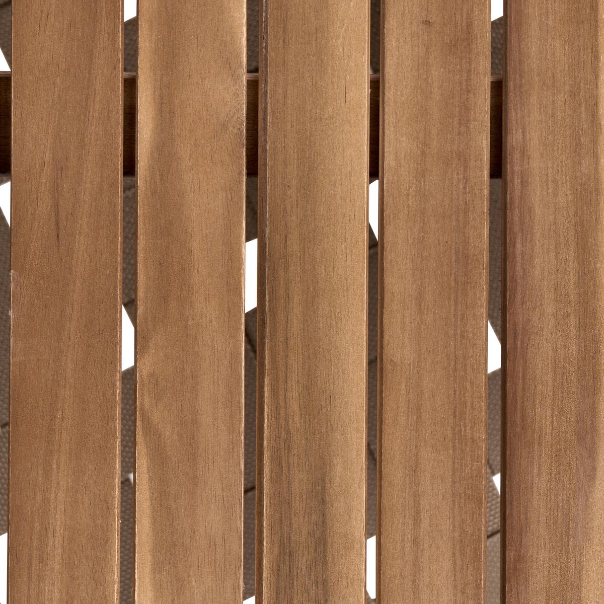 OUTDOOR-COUCHTISCH mit Ablage 80/80 cm Akazienholz Braun Milzano - Braun, Holz (80/80/45cm) - Beliani
