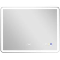 BADEZIMMERSPIEGEL mit LED-Beleuchtung, Anti-Beschlags-Pad, 3 verstellbare Farben - Silberfarben, Glas (3.5/70/90cm) - HOMCOM