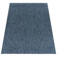 FLACHWEBTEPPICH, einfarbig, aus Polypropylen, Dunkelblau, 240 x 340 cm - Blau, Textil (340/240cm) - KADIMA DESIGN