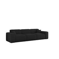 SOFA 3-sitzer Celes Premium In Sven - Schwarz, Holzwerkstoff/Textil (218/73/90cm) - Fun Möbel