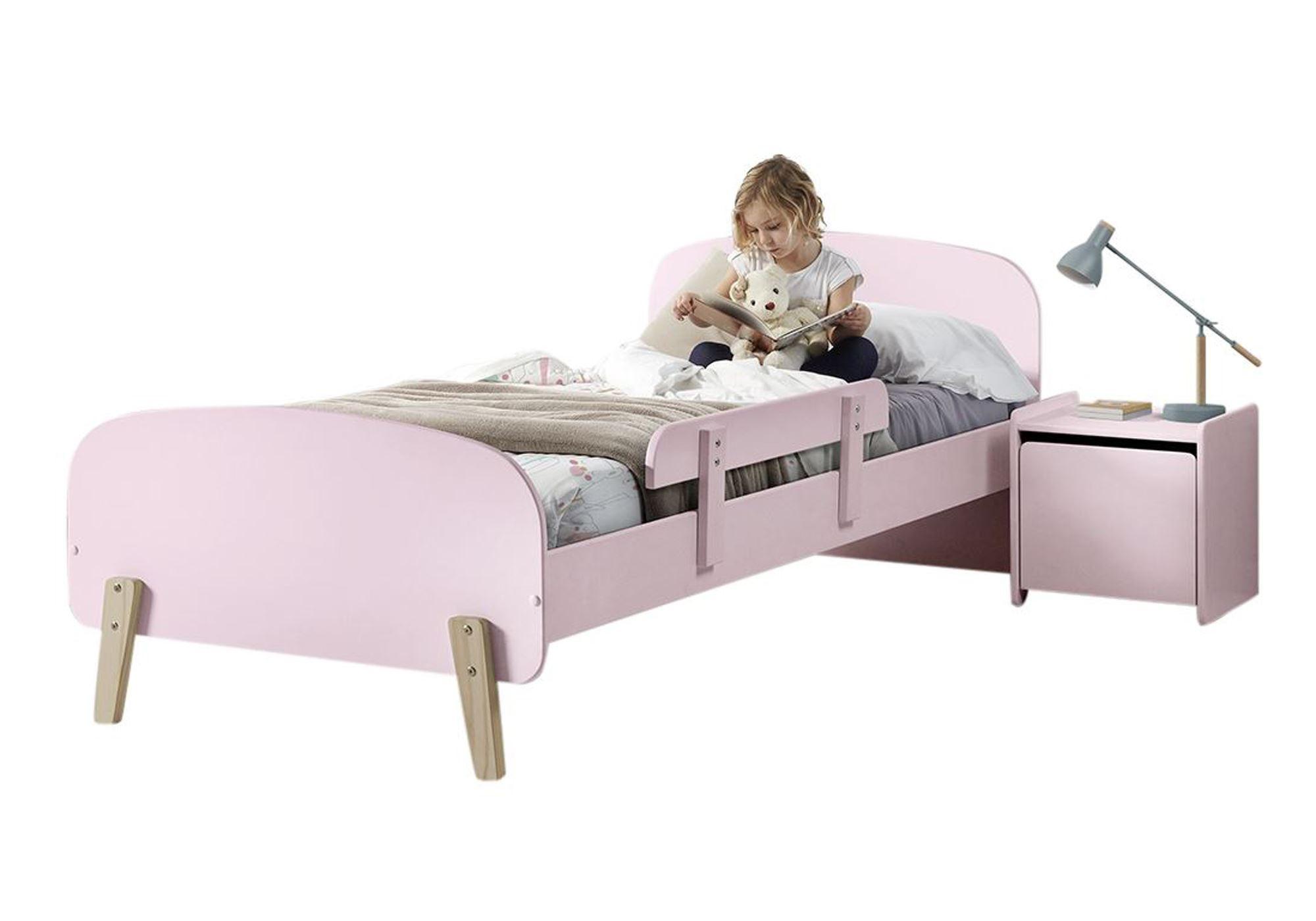 KINDERZIMMER Set Karilynn 2 Massivholz+MDF rosa - Rosa, Holz (120/73/220cm) - 58aufmkessel