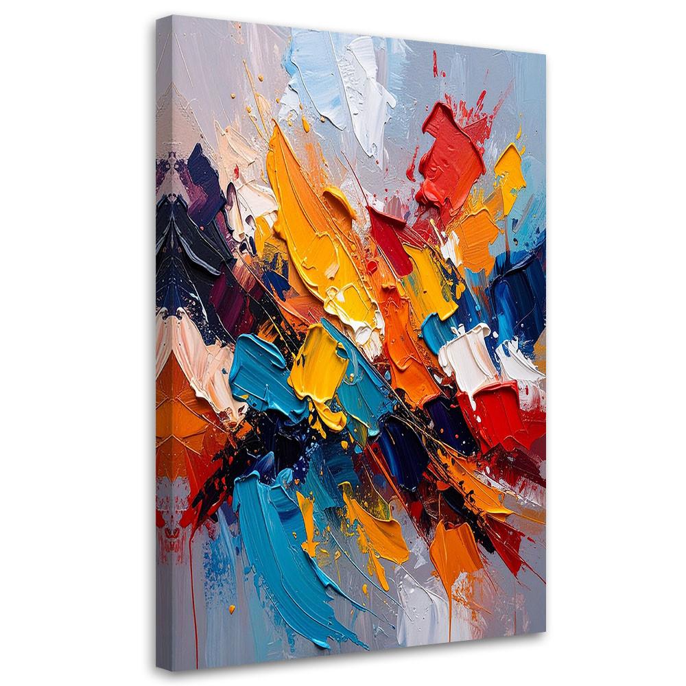 LEINWANDBILD Abstraktion 40x60cm - Multicolor, Textil (40/60cm) - Feeby
